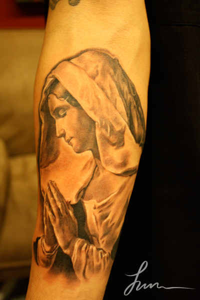 Virgin Mary Tattoos on Virgin Mary